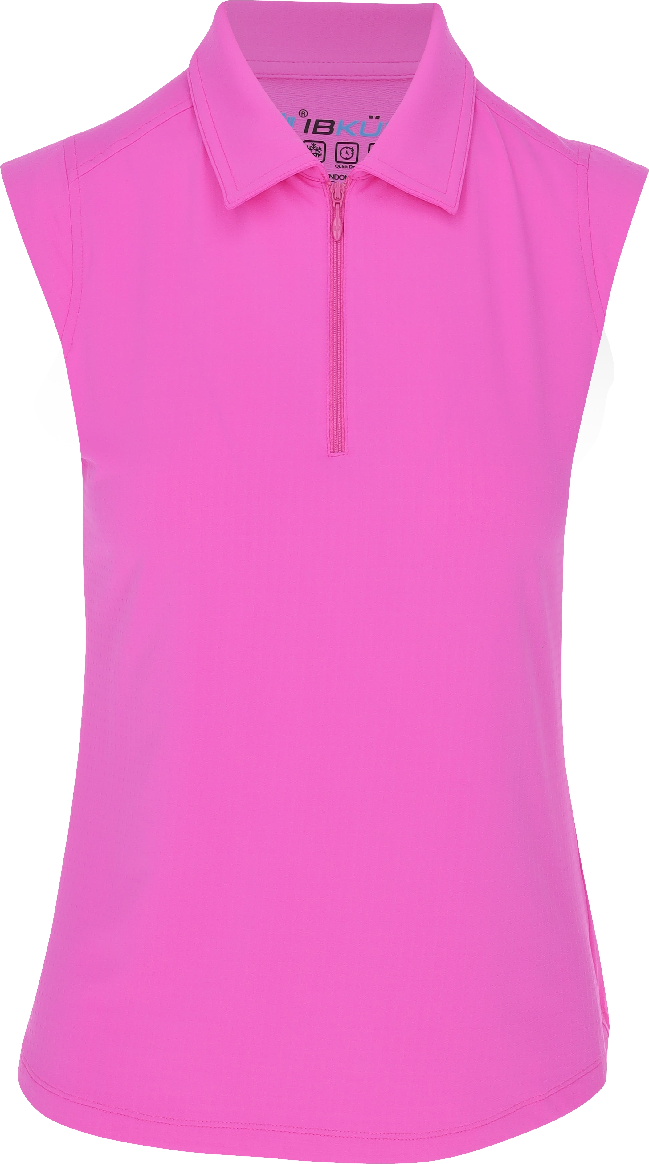 IBKUL Essential SL Polo Hot Pink Shirt Women - Picture 7 of 12