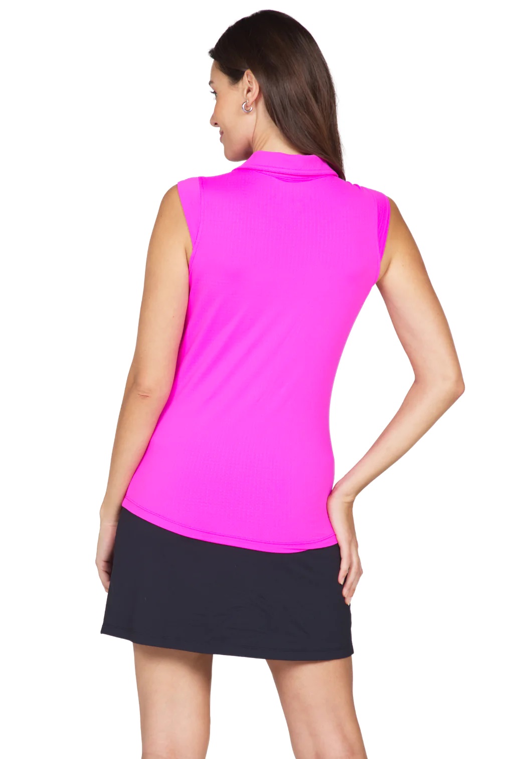 IBKUL Essential SL Polo Hot Pink Shirt Women - Picture 10 of 12