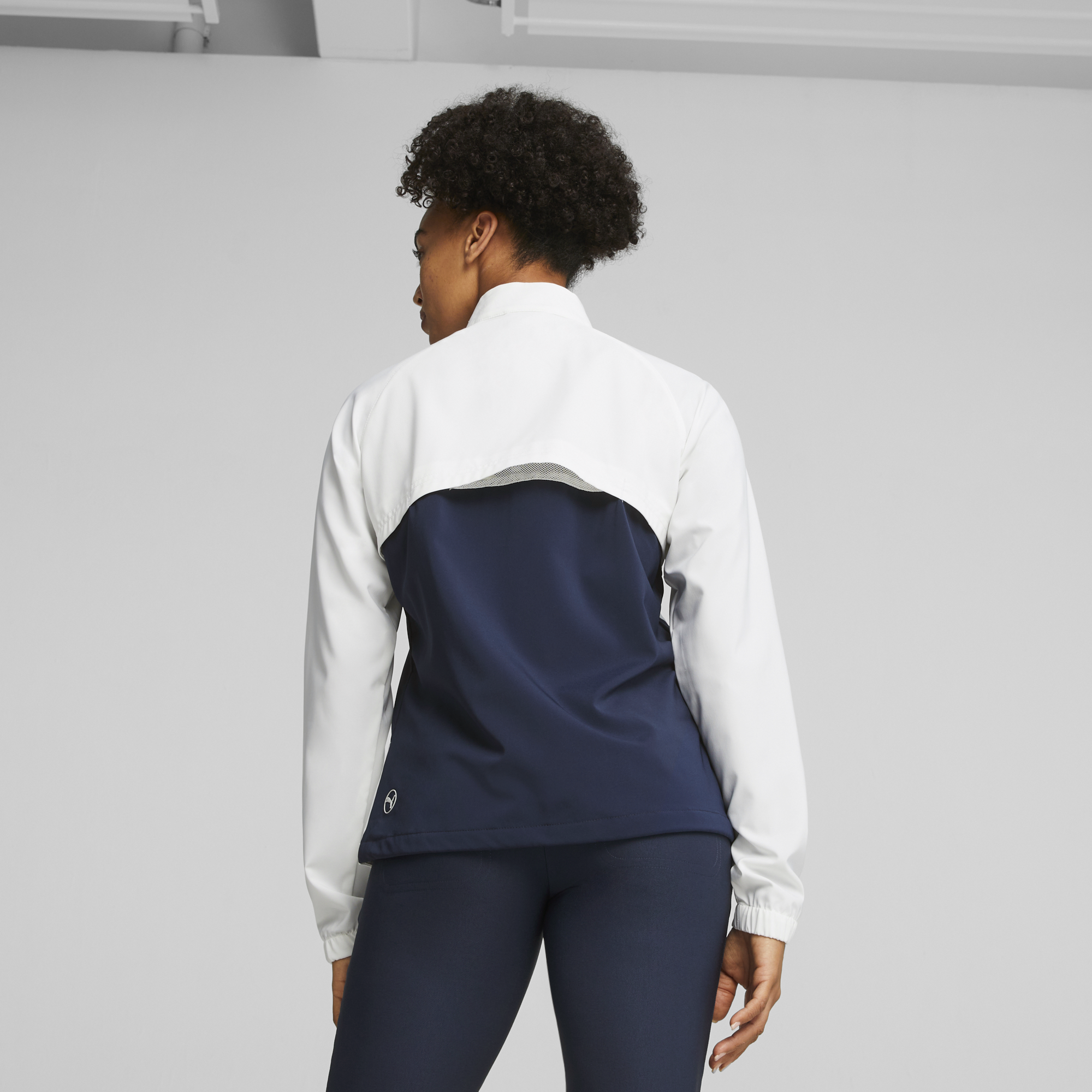 Puma W Monterey White Glow/Navy Blazer Outerwear Women M - Picture 7 of 10