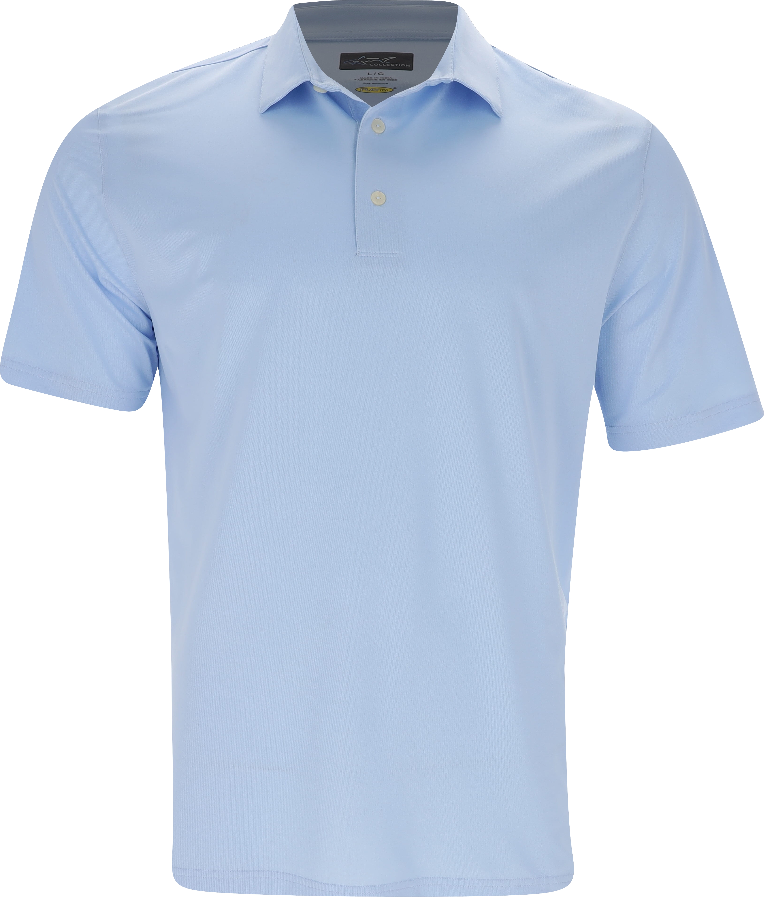 Camisa polo Greg Norman Freedom Micro Piqué azul neblina para hombre - Imagen 11 de 15