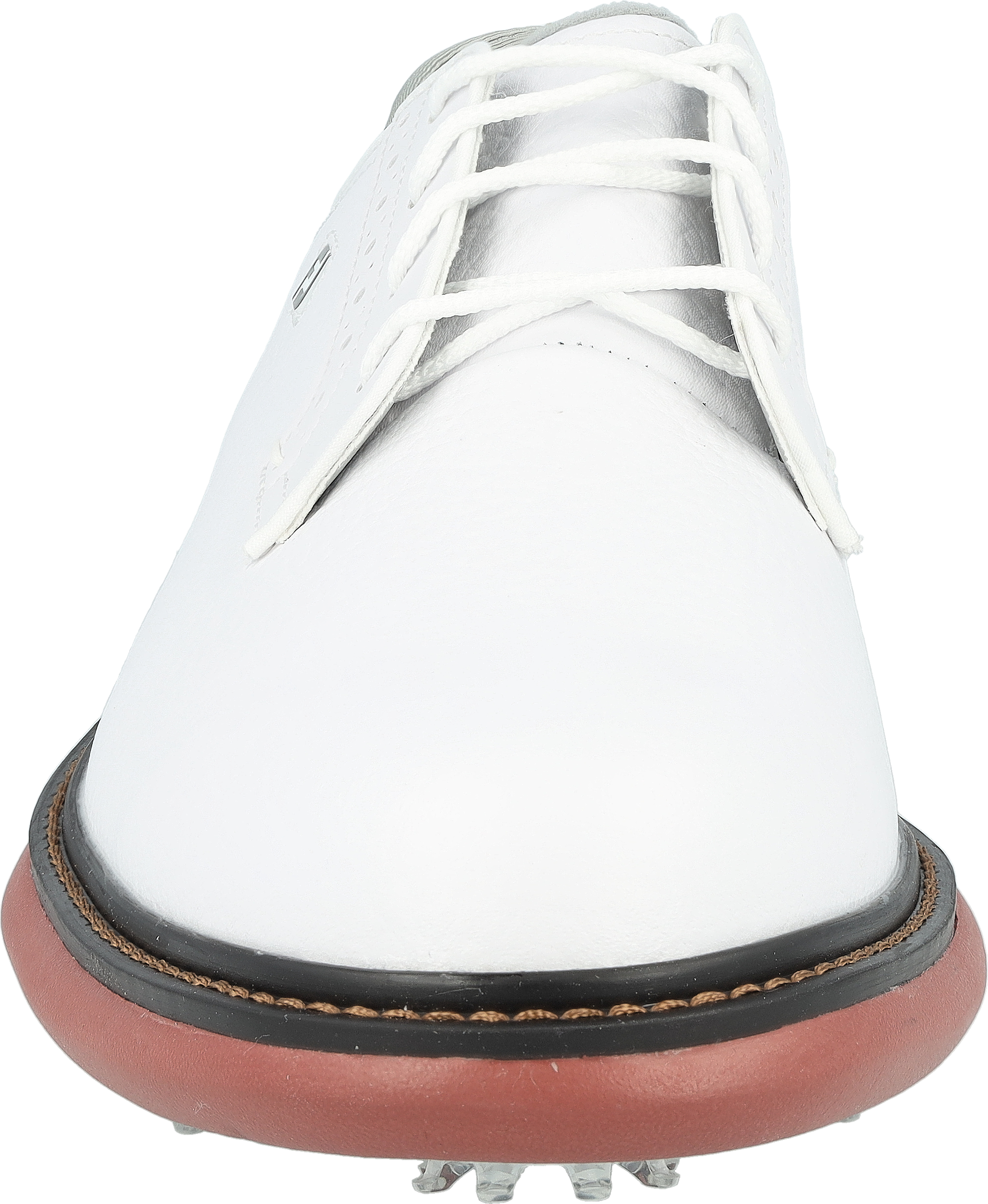FootJoy Traditions Blucher 57946 White/Brick Men Golf Shoe - Picture 10 of 16