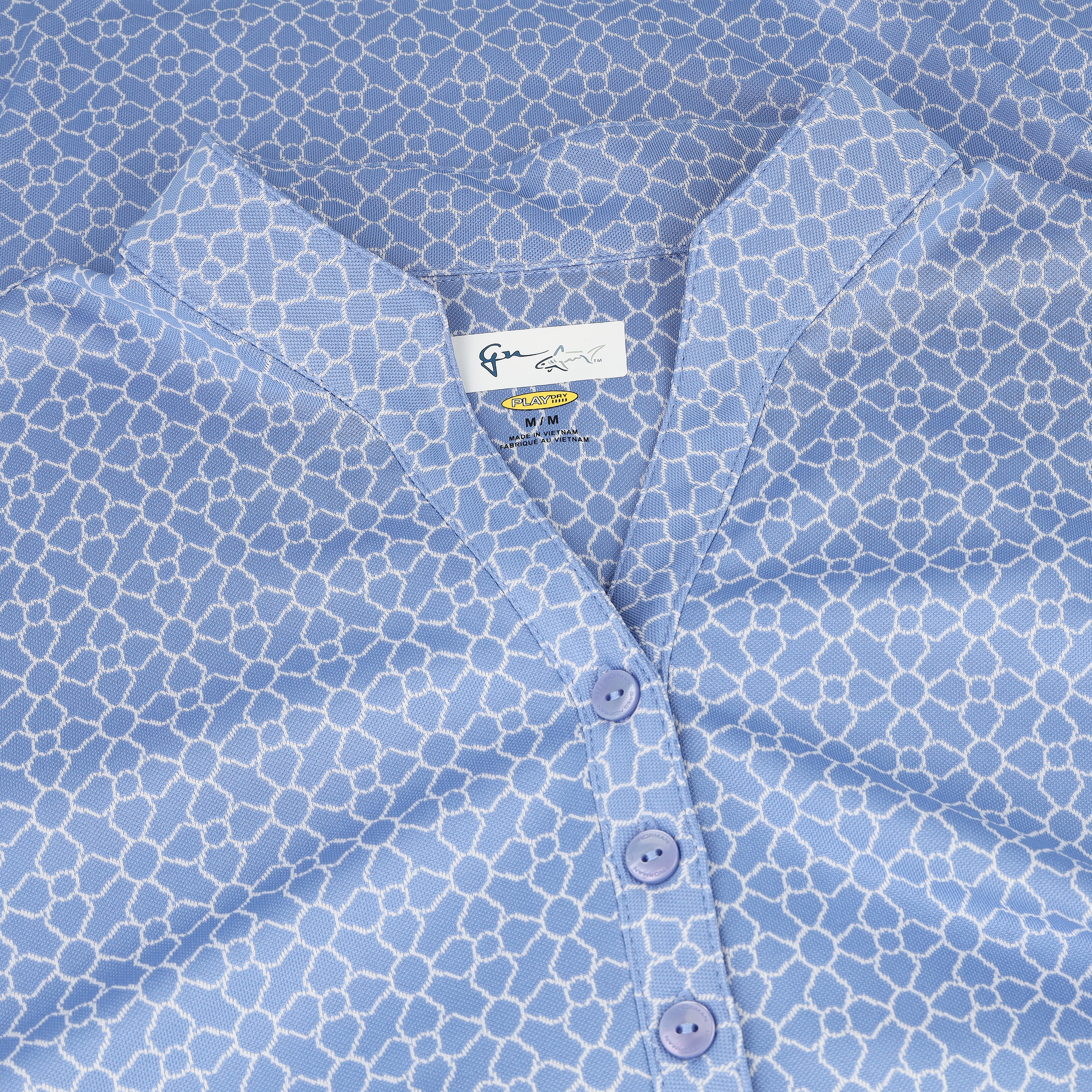 Greg Norman Trellis Jacquard-Hemd mit Knöpfen Damen - Farbe & Größe wählbar - Bild 20 von 20