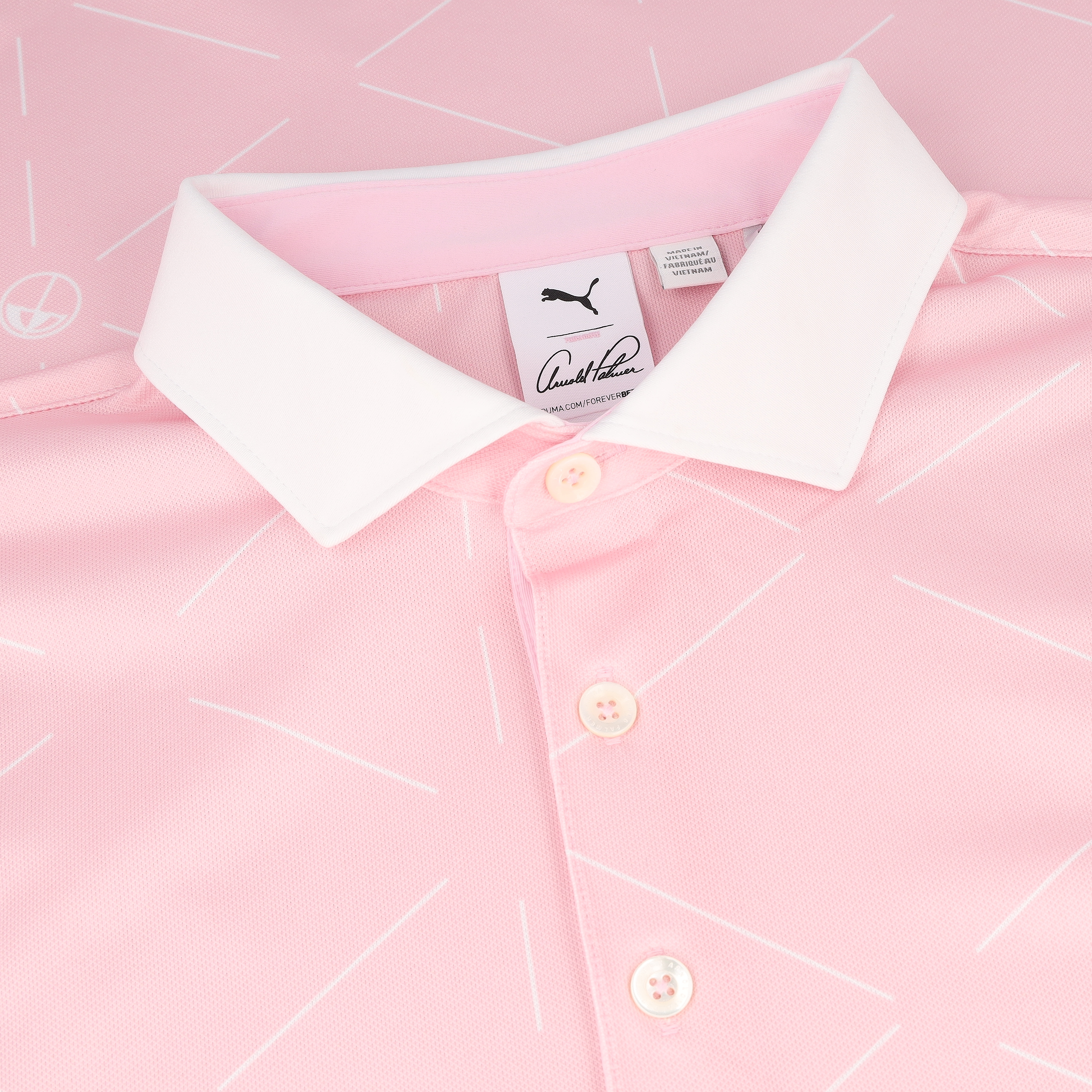 Camisa Puma Puma X AP Geo Rosa Pálido/Blanco Brillante Hombre - Imagen 15 de 20
