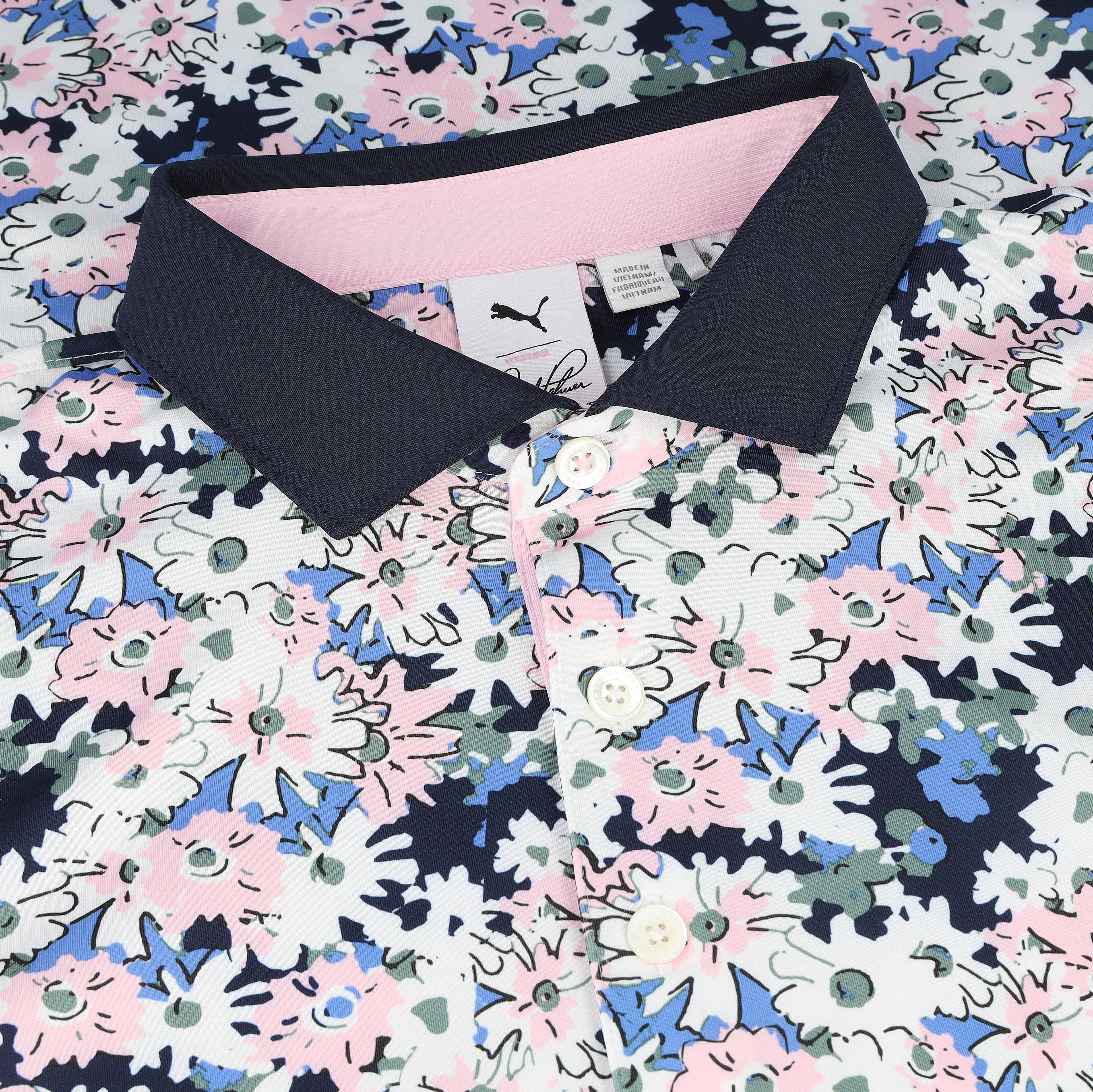 Puma Puma X AP Floral White Glow/Deep Navy Shirt Herren - Bild 10 von 15