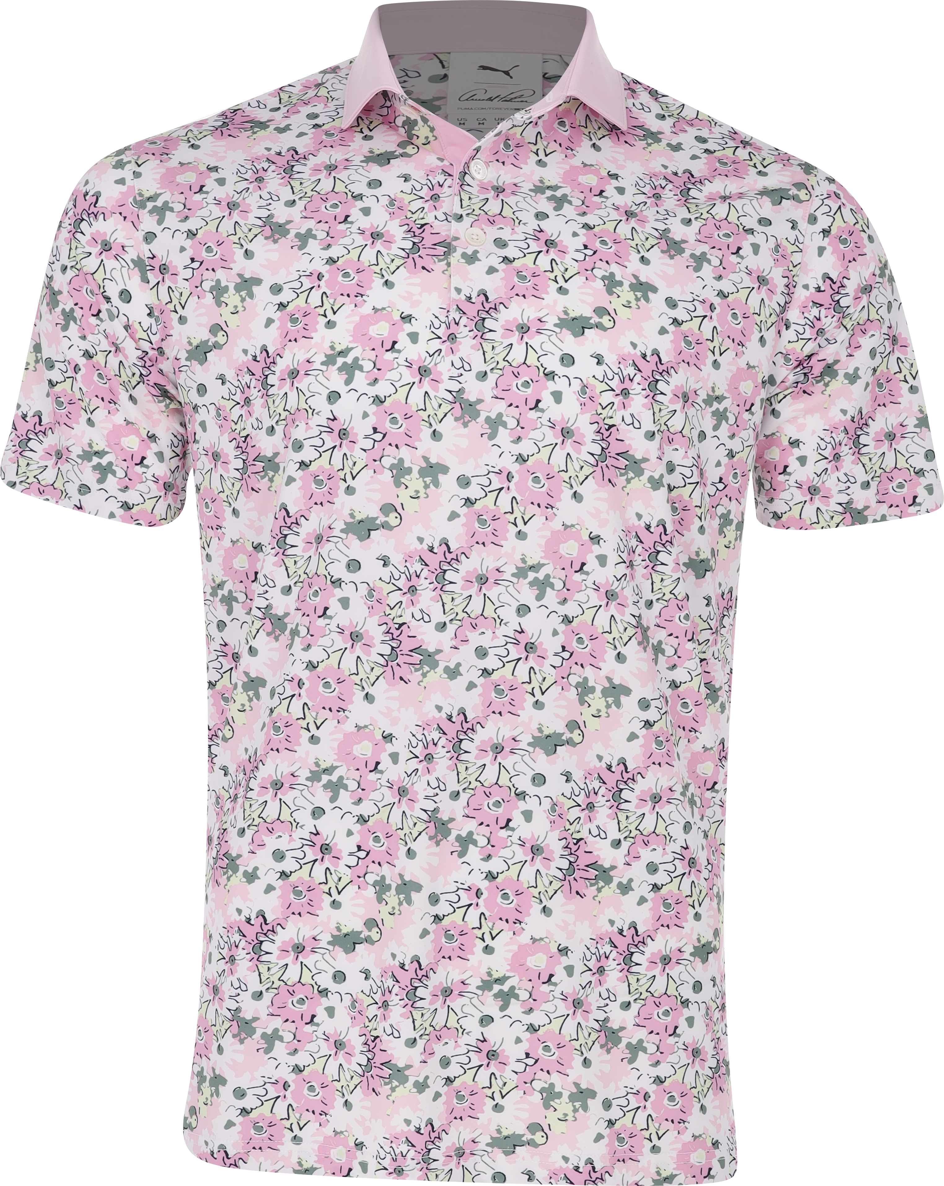 Puma Puma X AP Floral White Glow/Pale Pink Shirt Men - Picture 6 of 15