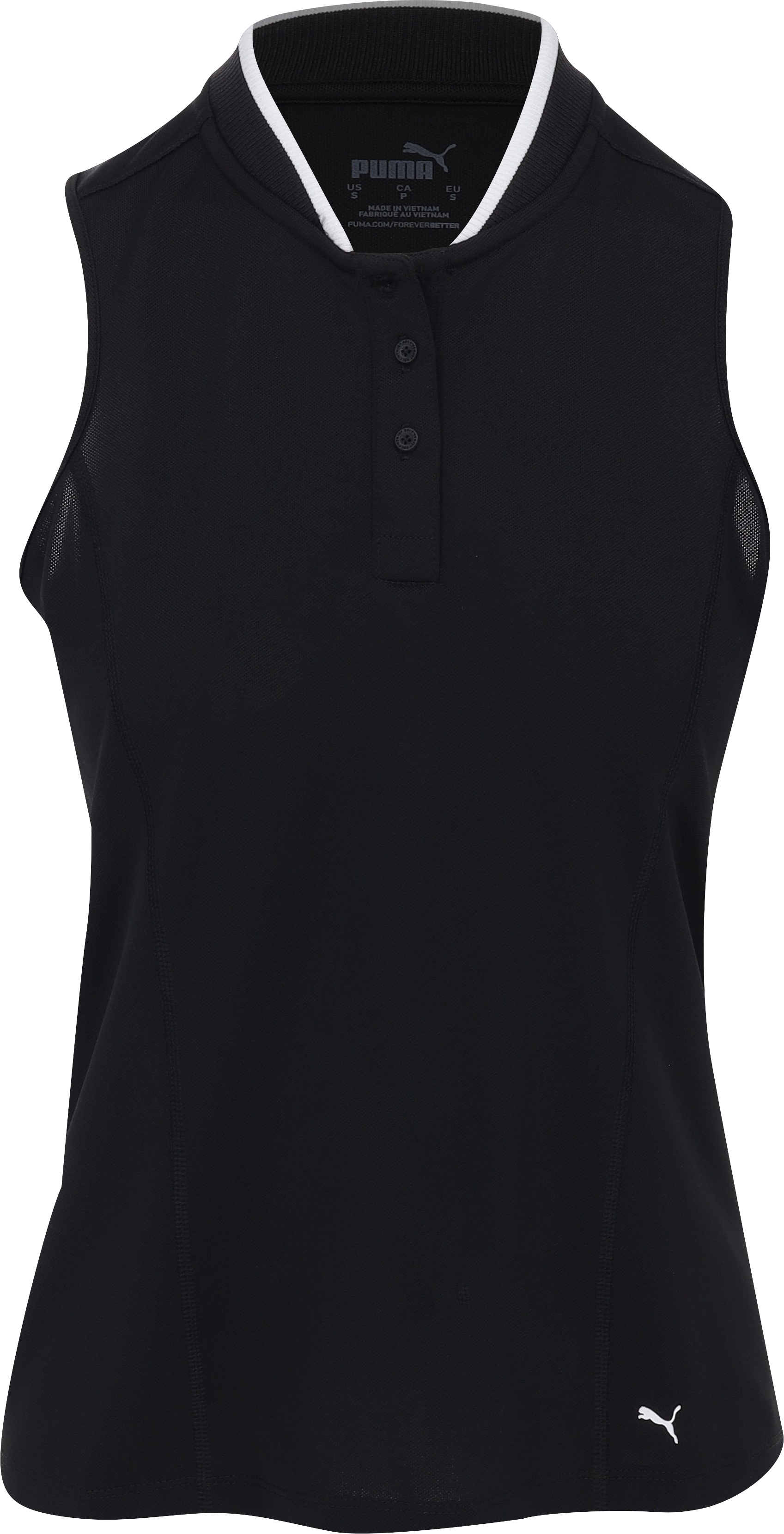 Puma Range Sleeveless Pique Puma Black Shirt Women