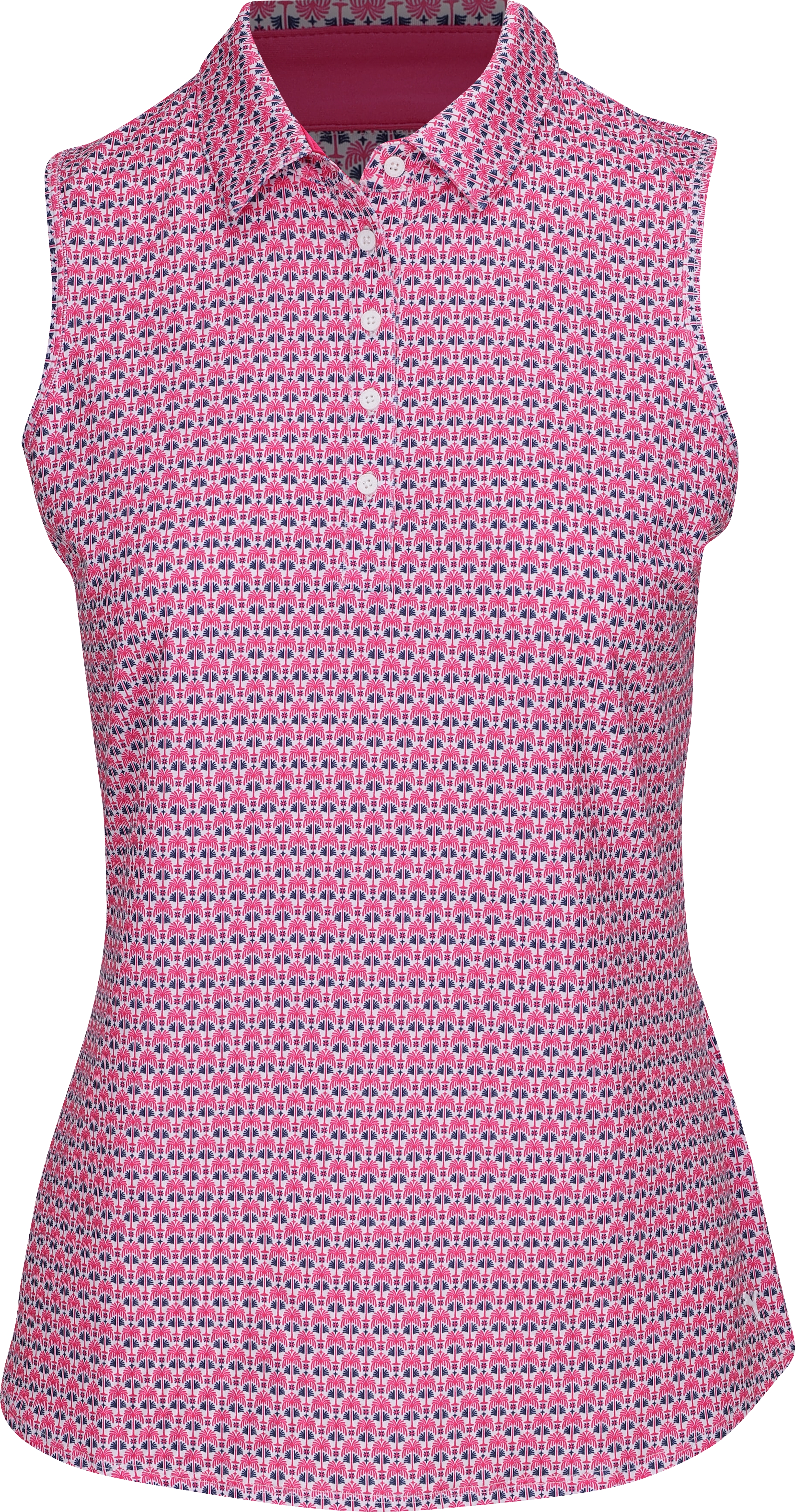Puma Mattr Deco Sleeveless White Glow/Garnet Rose Shirt Women