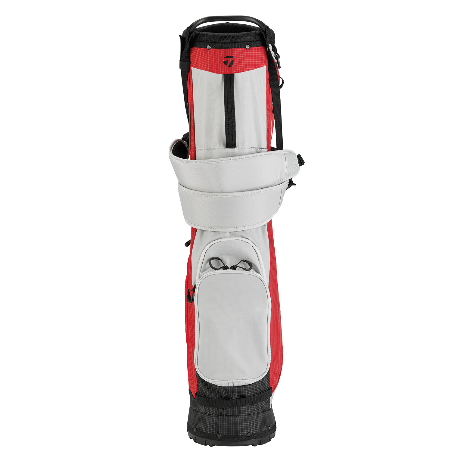 TaylorMade FlexTech SuperLite Silver Red Stand Golf Bag - Picture 2 of 7