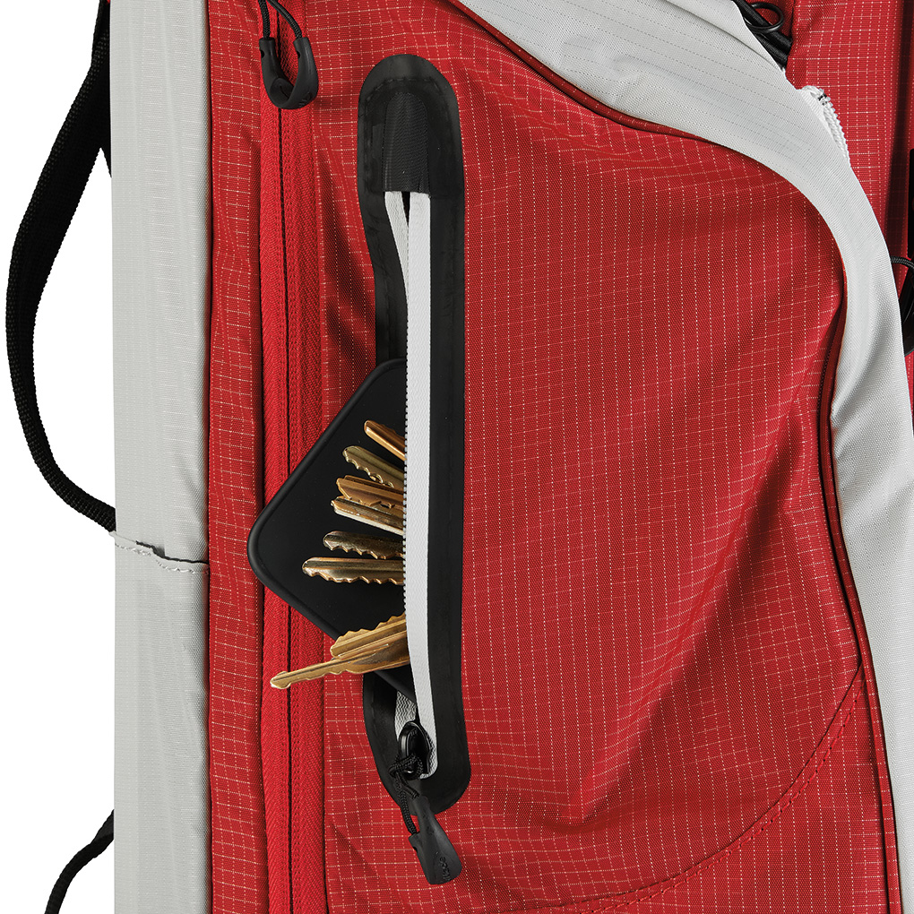 TaylorMade FlexTech SuperLite Silver Red Stand Golf Bag - Picture 5 of 7