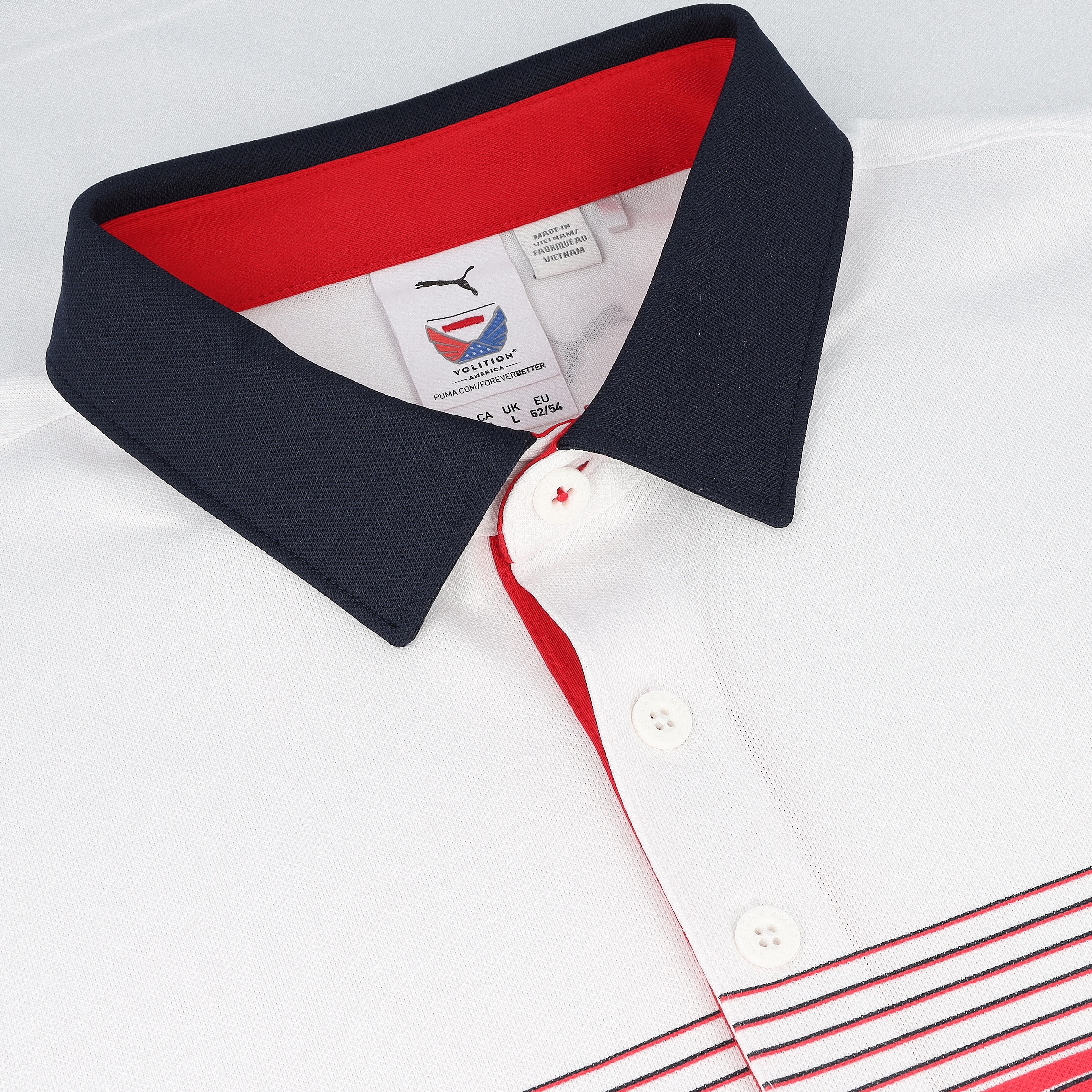 Camisa Puma PUMA X Volition Eagle blanca brillante/azul marino profundo para hombre - Imagen 5 de 13