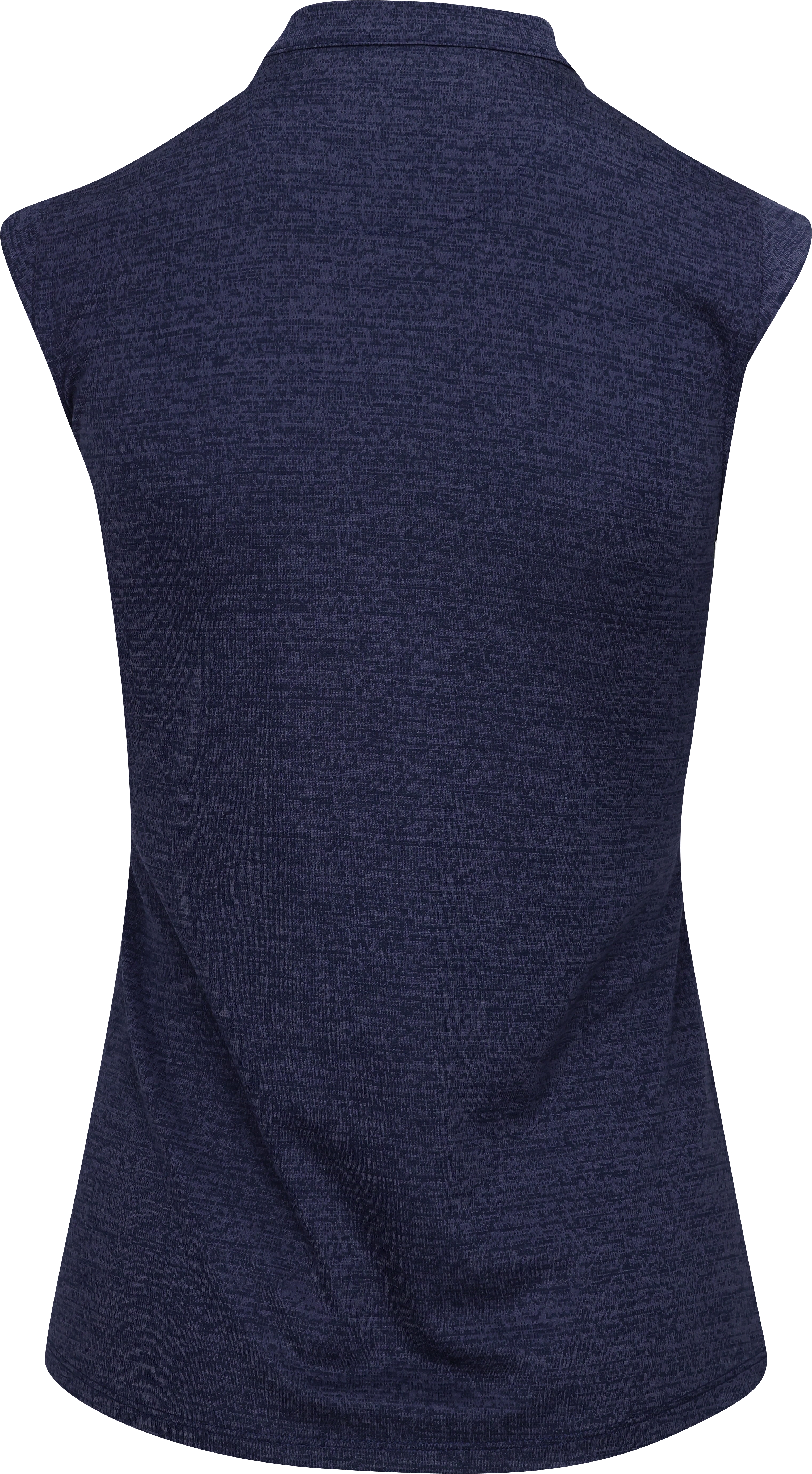 Shark Collection Tweed Jacquard Sleeveless Zip Mock Golf Shirt Women - Picture 18 of 24