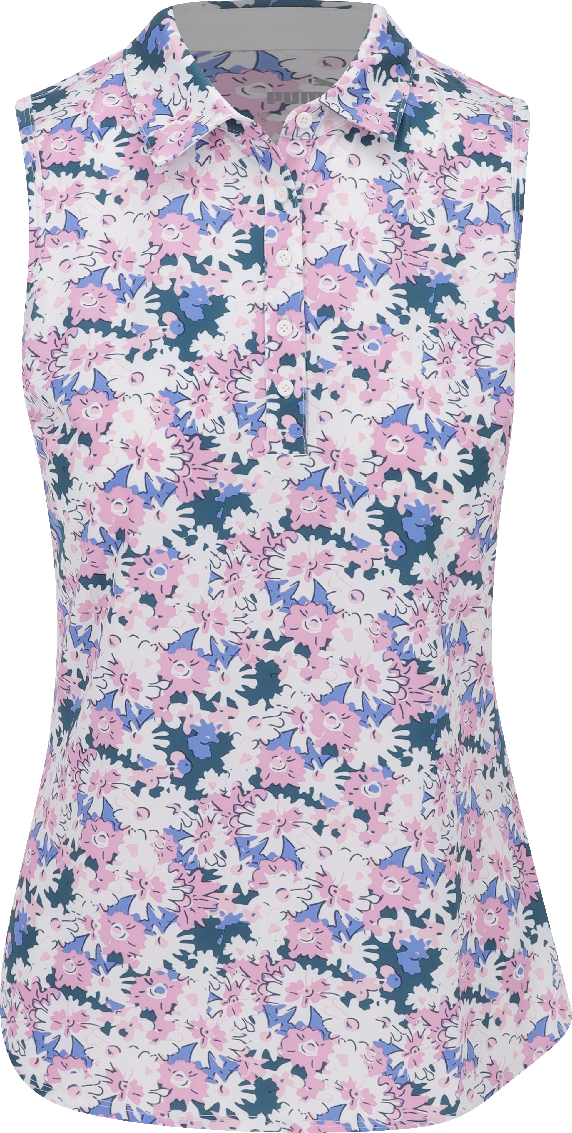 Puma MATTR Bloom Sleeveless Pink Icing/White Glow Shirt Women XS