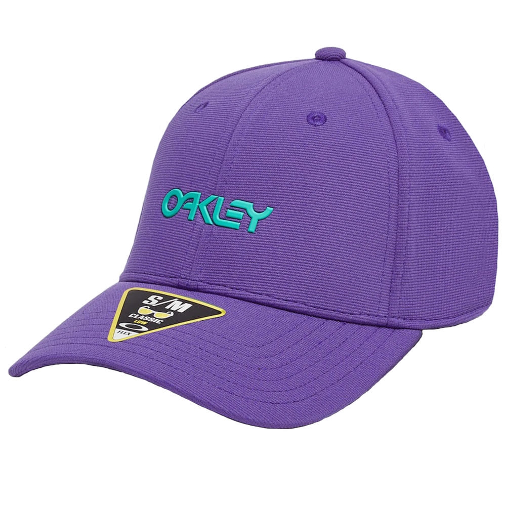 Oakley 6 Panel Stretch Metallic Deep Violet Headwear Men