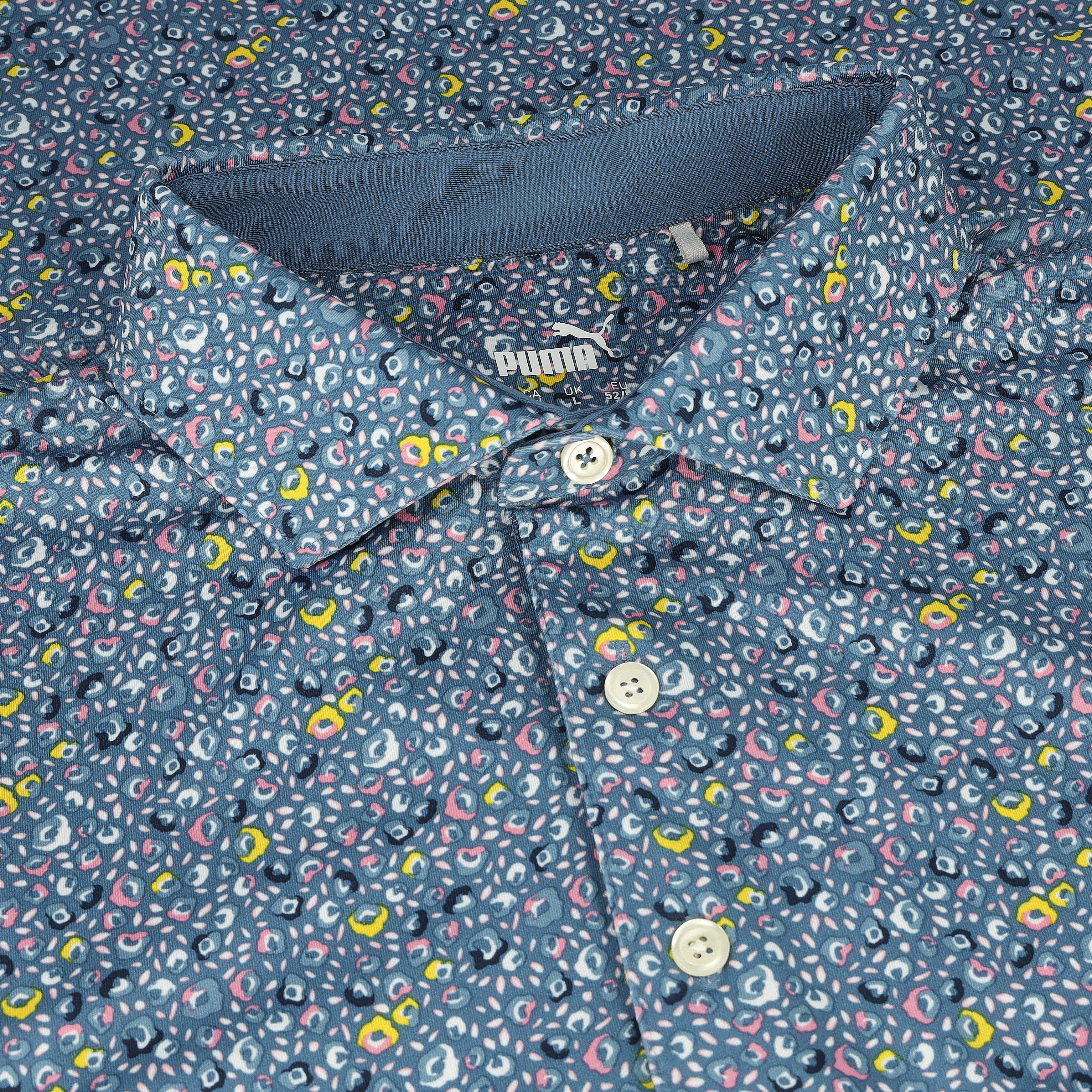 Puma MATTR Soto Blue Horizon/Pele' Yellow Shirt Men XXL - Picture 5 of 5