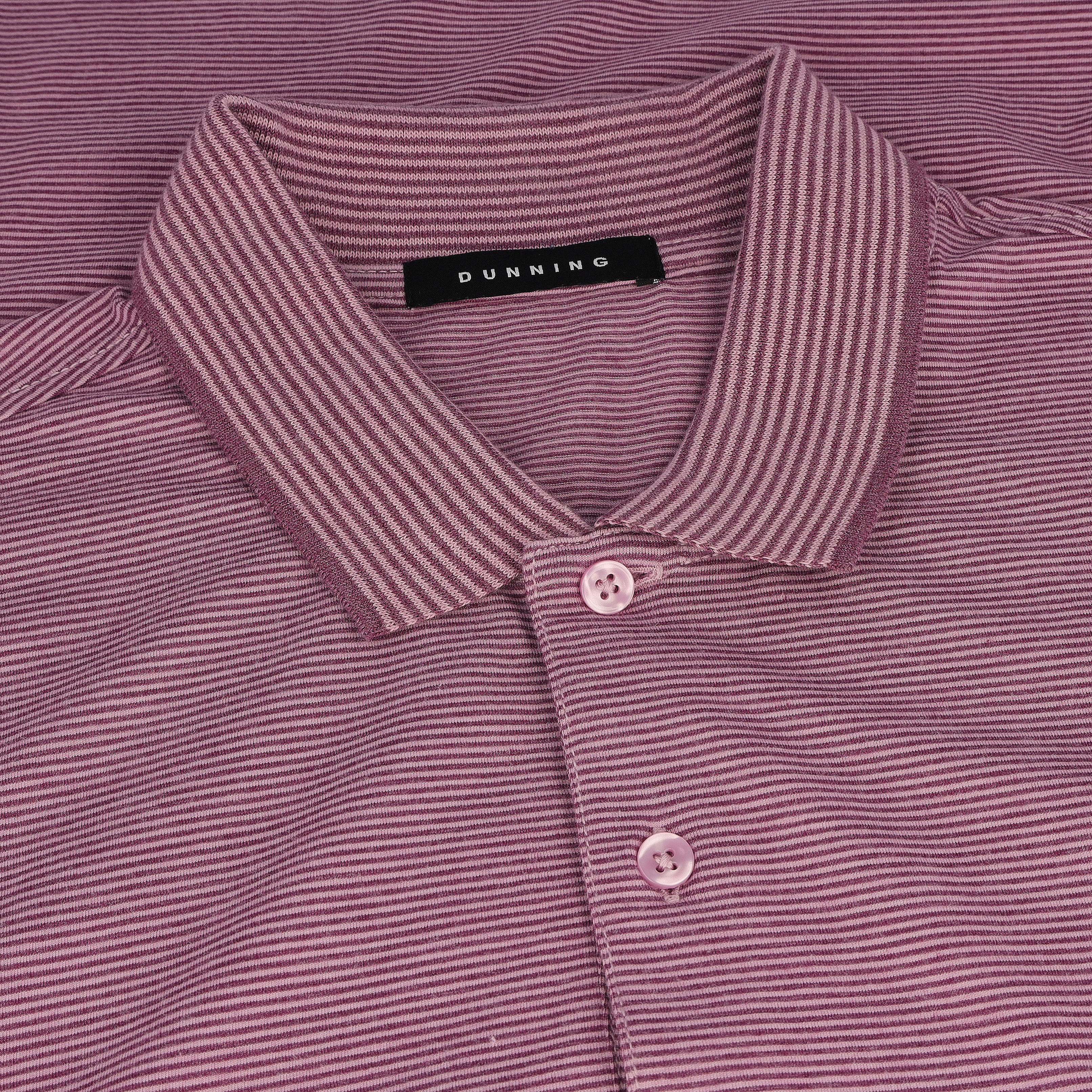Dunning Fairlane COOLMAX Striped Cotton Polo Golf Shirt Men - Picture 8 of 16