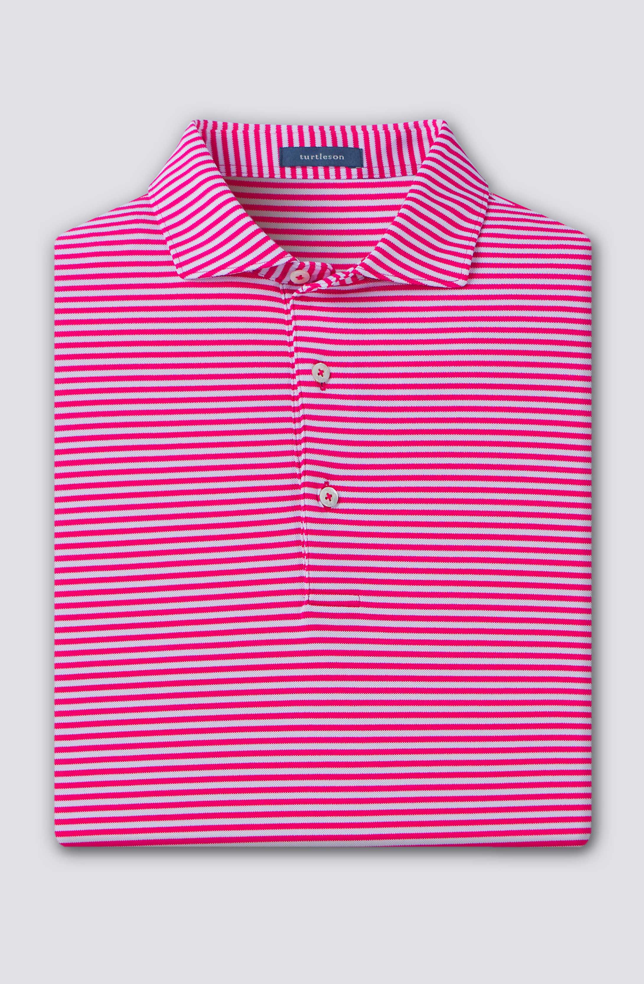 Turtleson Tanner Stripe Performance Polo Golf Shirt Men - Picture 7 of 12