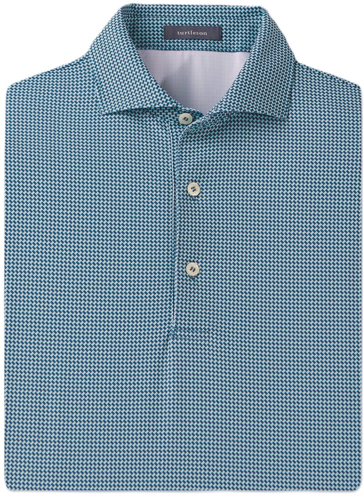 Turtleson Bradford Weave Performance Polo Golf Shirt Men - Picture 3 of 4