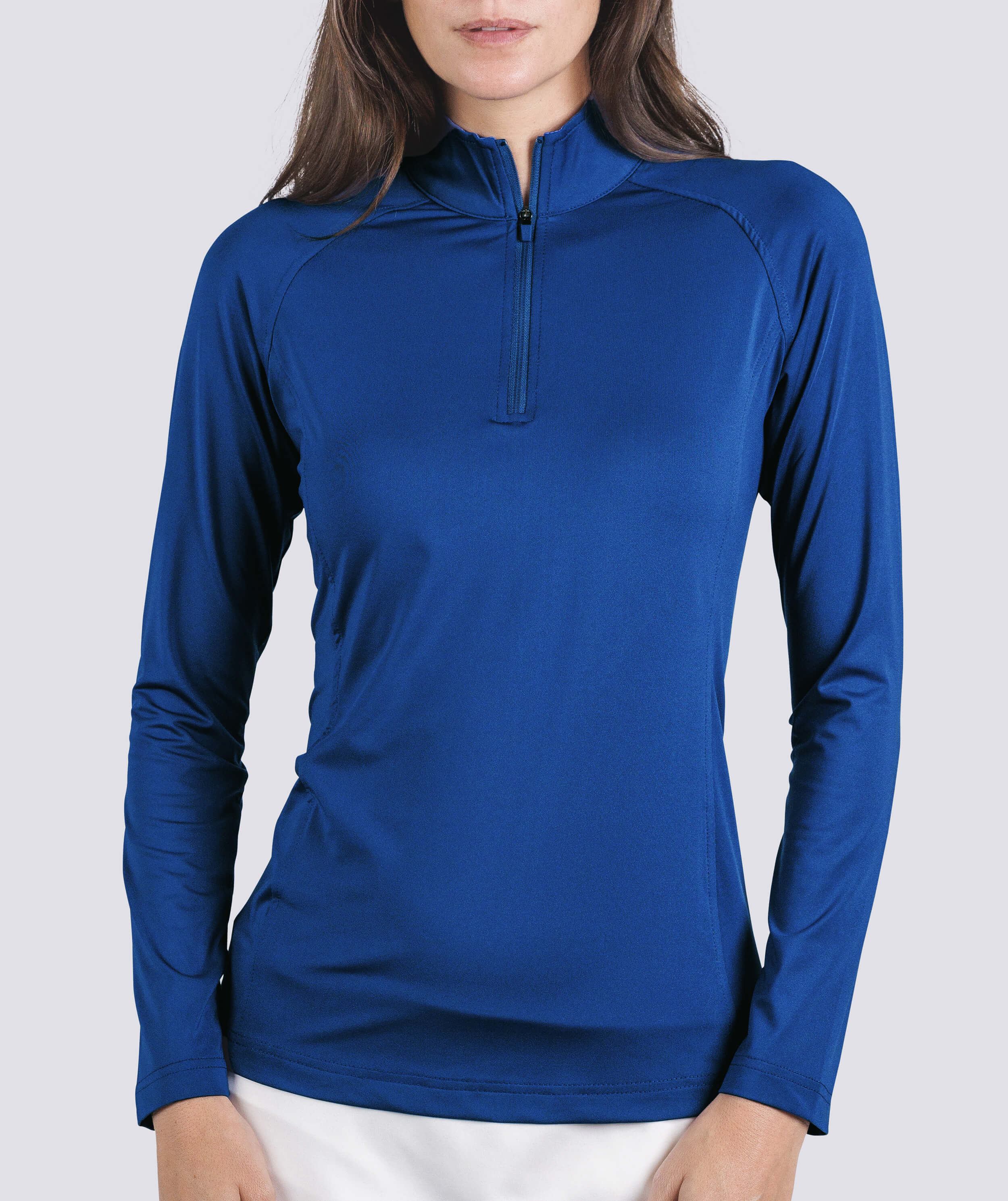 Turtleson Ellie Solid Performance 1/4 Zip Pullover Golf Outerwear Women - Zdjęcie 7 z 8