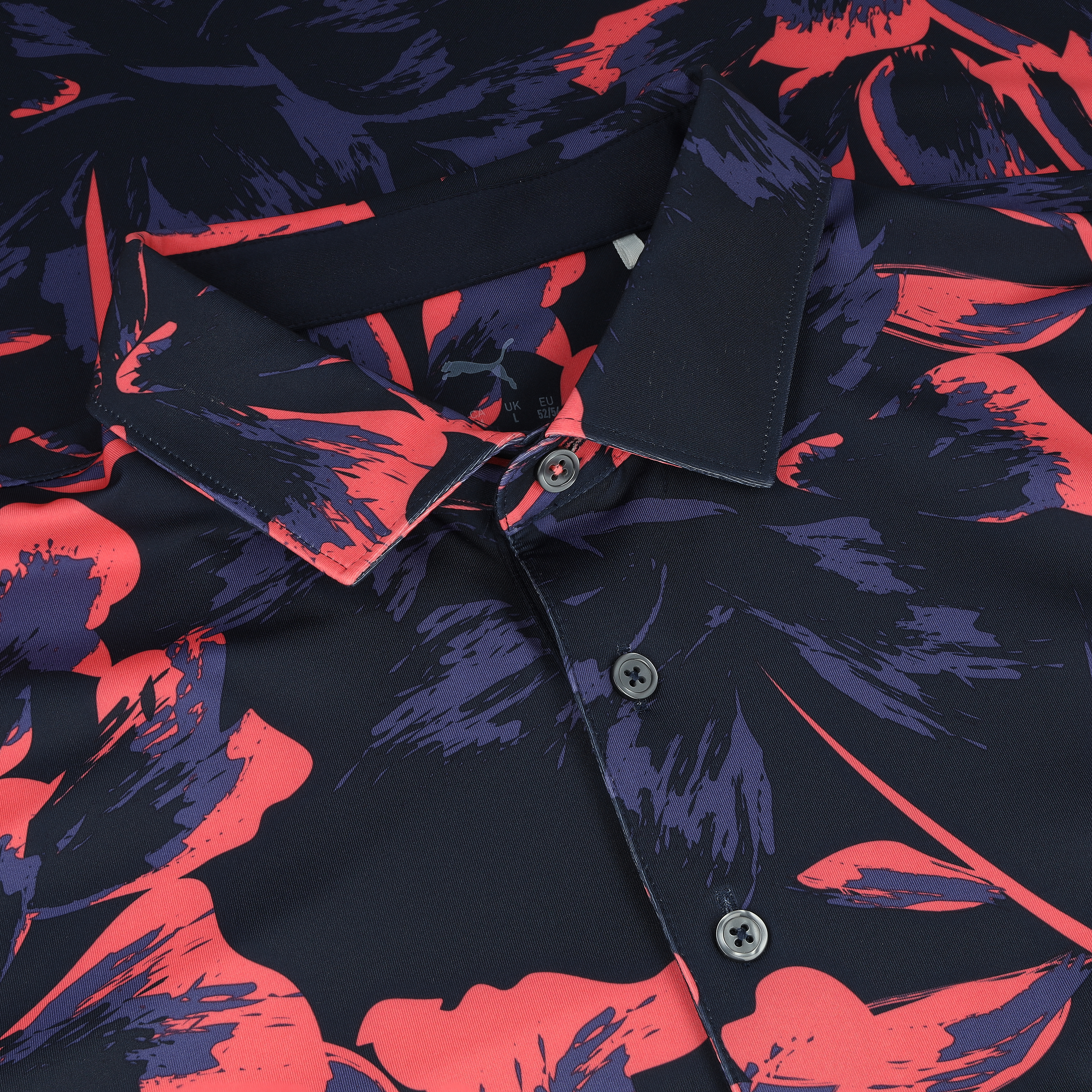 Puma MATTR Broken Flower Deep Navy/Peach Frost Shirt Herren - Bild 10 von 20
