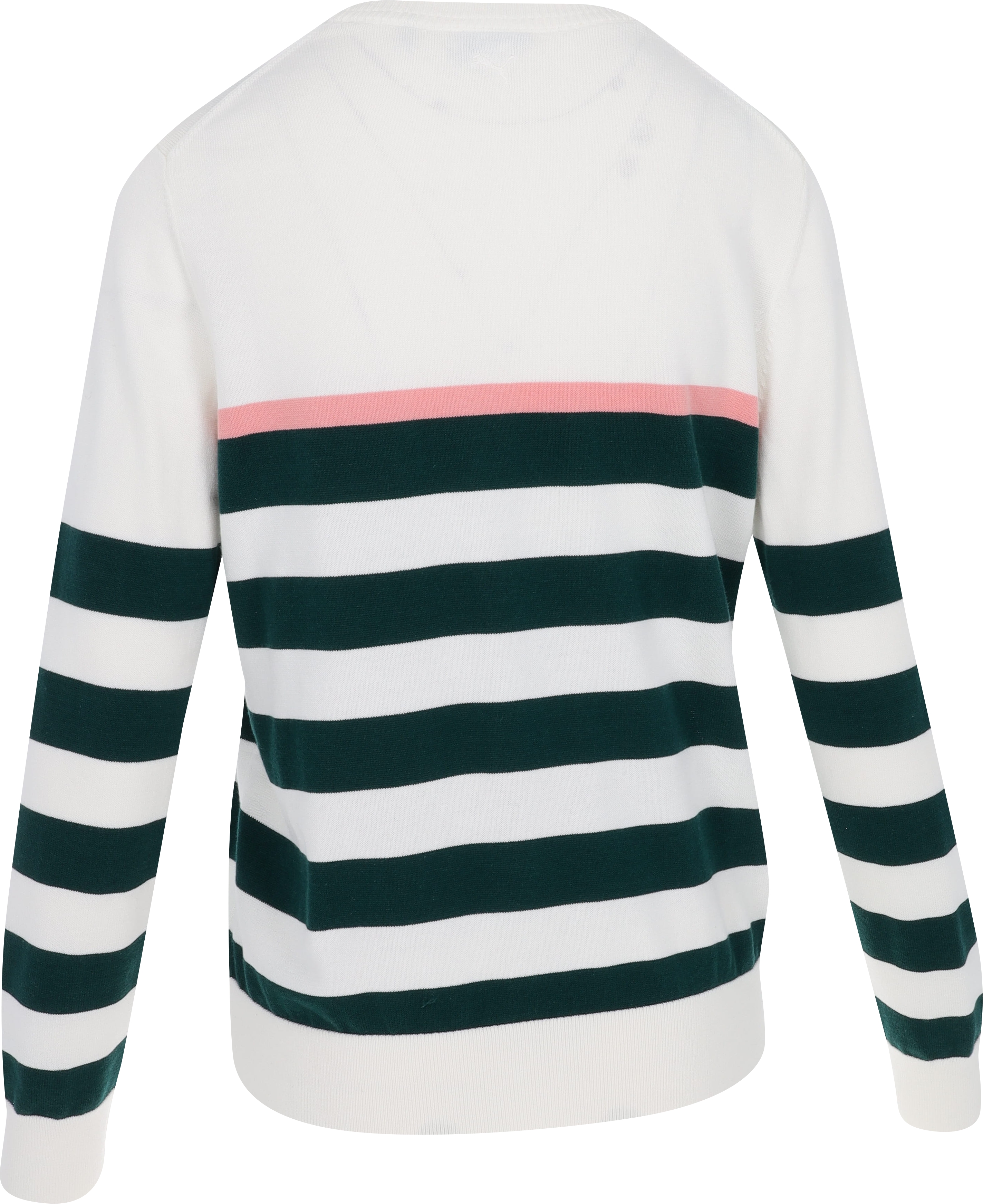 Puma Resort Stripe Warm White/Dark Myrtle Sweater Women - Picture 6 of 12