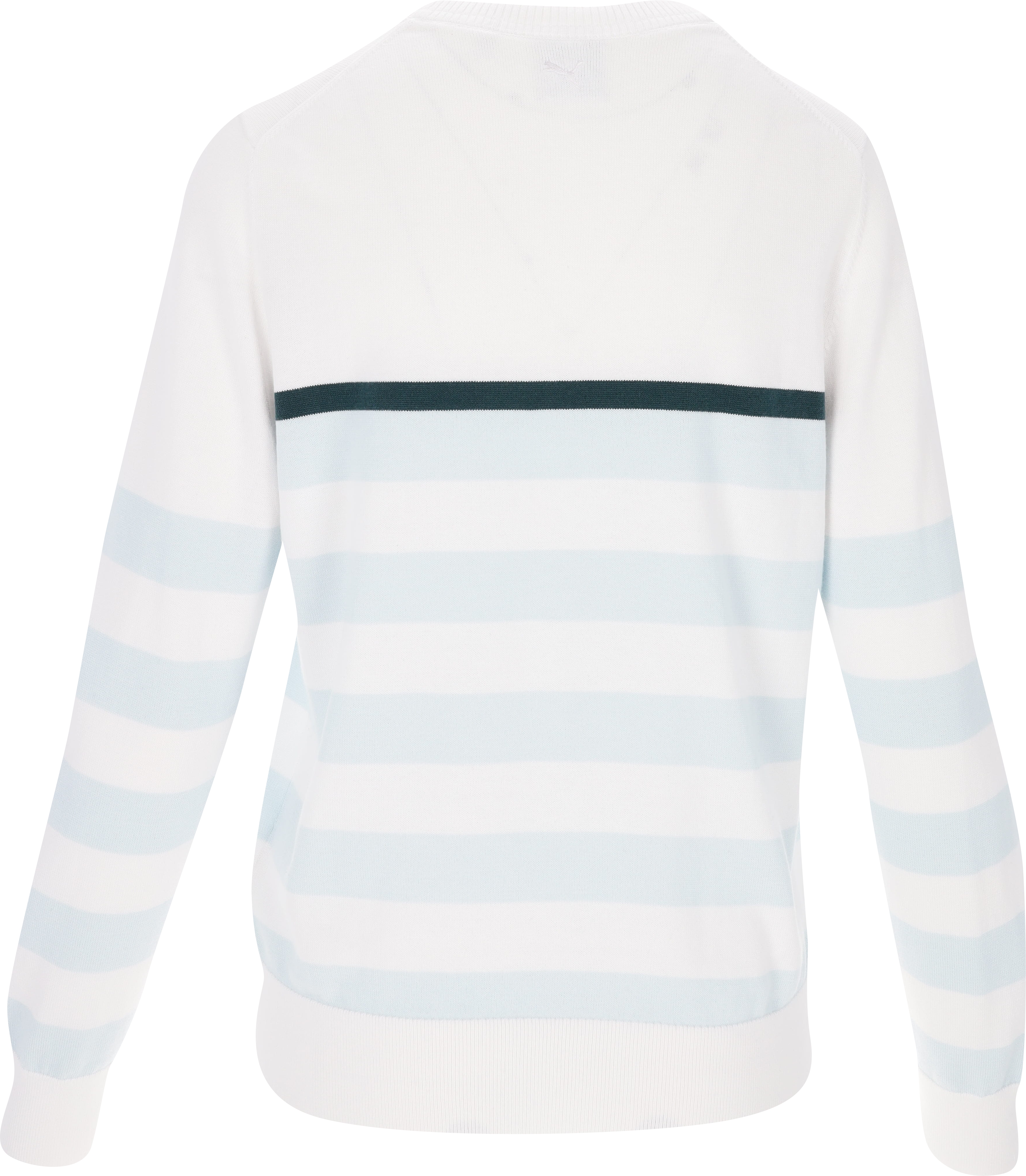 Suéter Puma Resort a rayas de vidrio marino/blanco brillante para mujer - Imagen 18 de 20