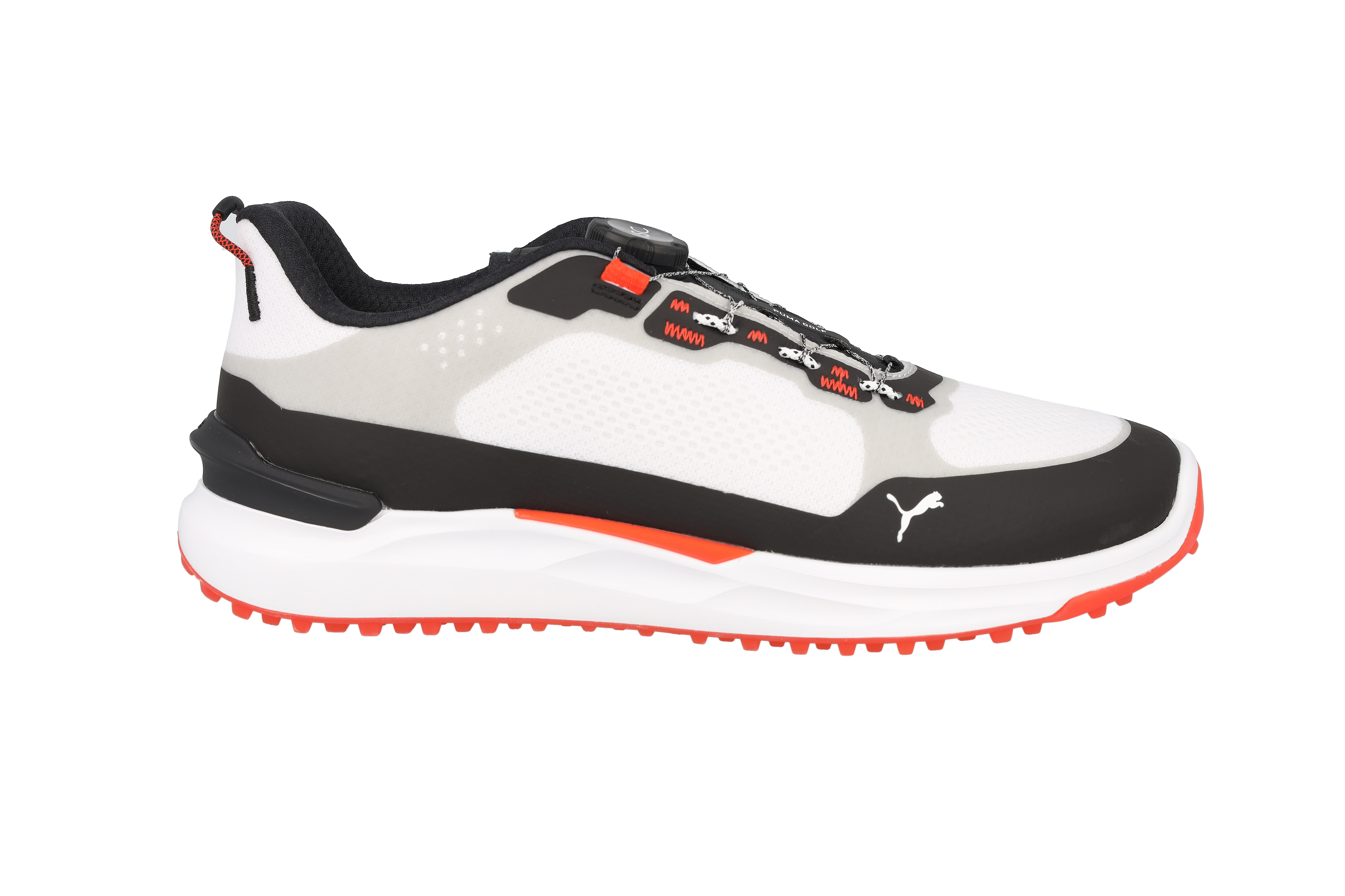 Puma Ignite Elevate 2 Disc 310724-01 White Black Men Spikeless Golf Shoes