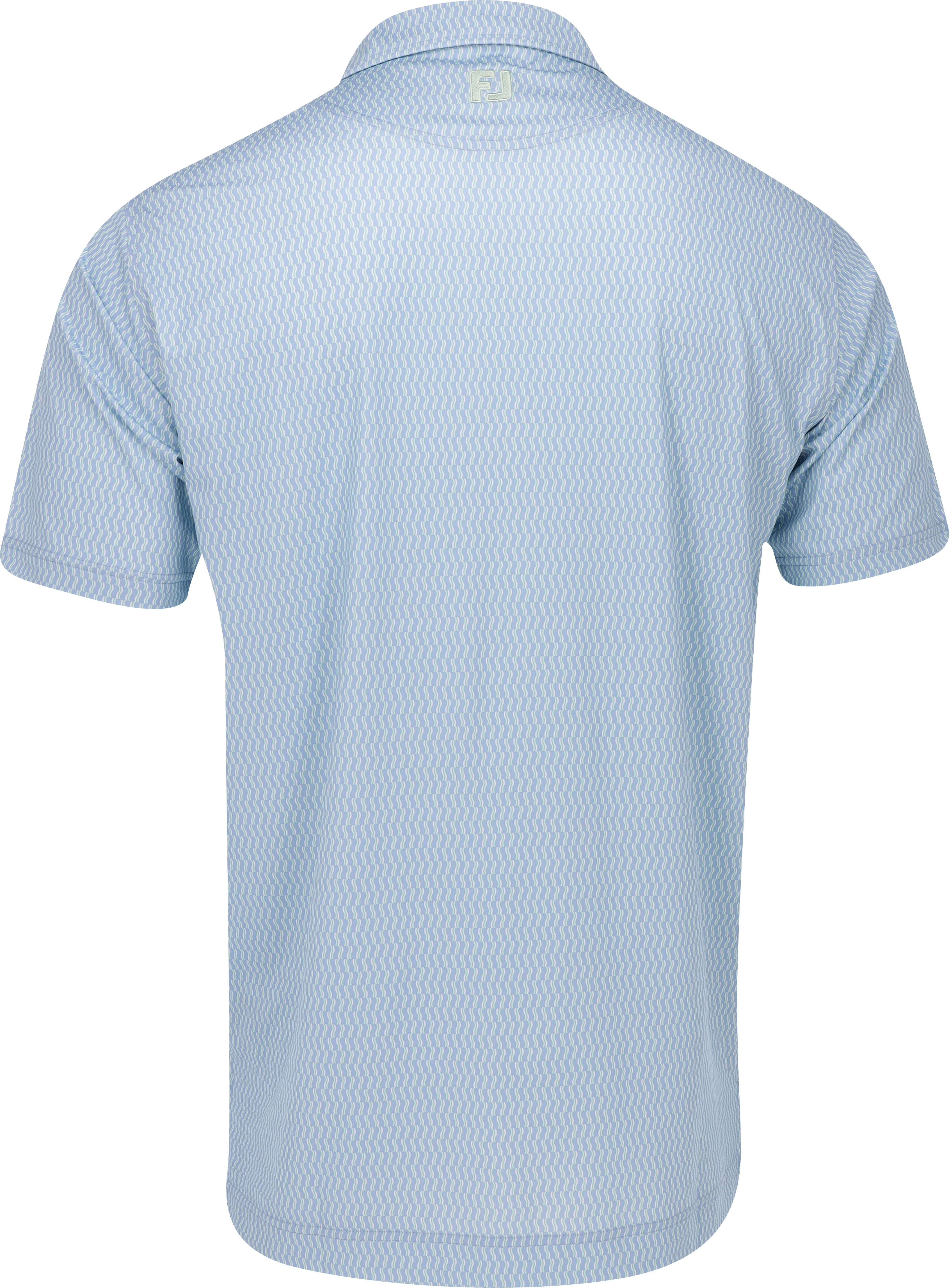 Camisa FootJoy TOUR LOGO Estampado Movible Azul Jay/Pistacho/Blanca Hombres - Imagen 2 de 10