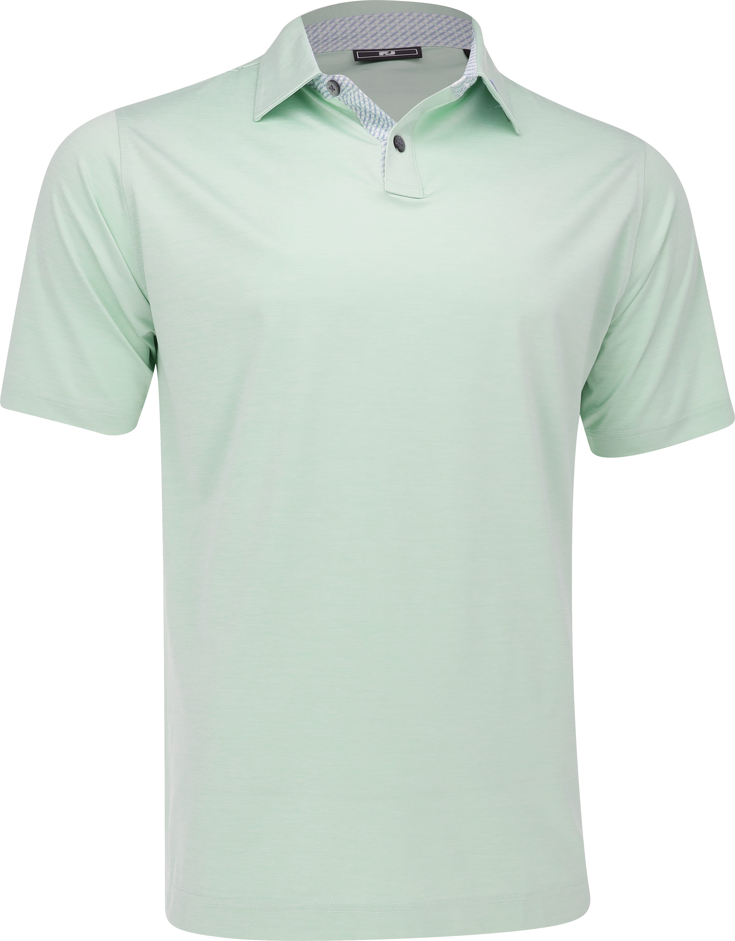 FootJoy TOUR LOGO Heather Lisle Lattice Print Pistachio Shirt Men - Picture 1 of 10