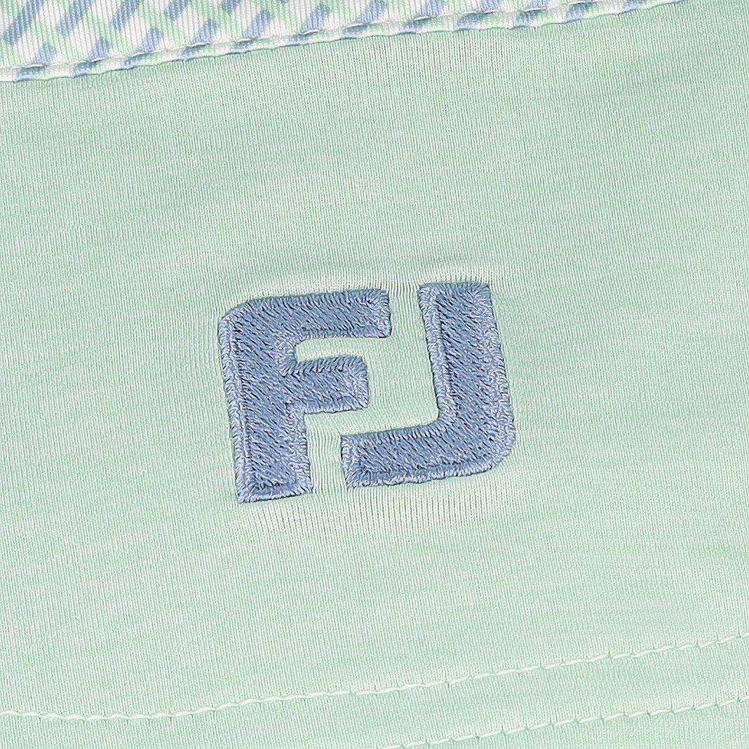 FootJoy TOUR LOGO Heather Lisle Lattice Print Pistachio Shirt Men - Picture 4 of 10