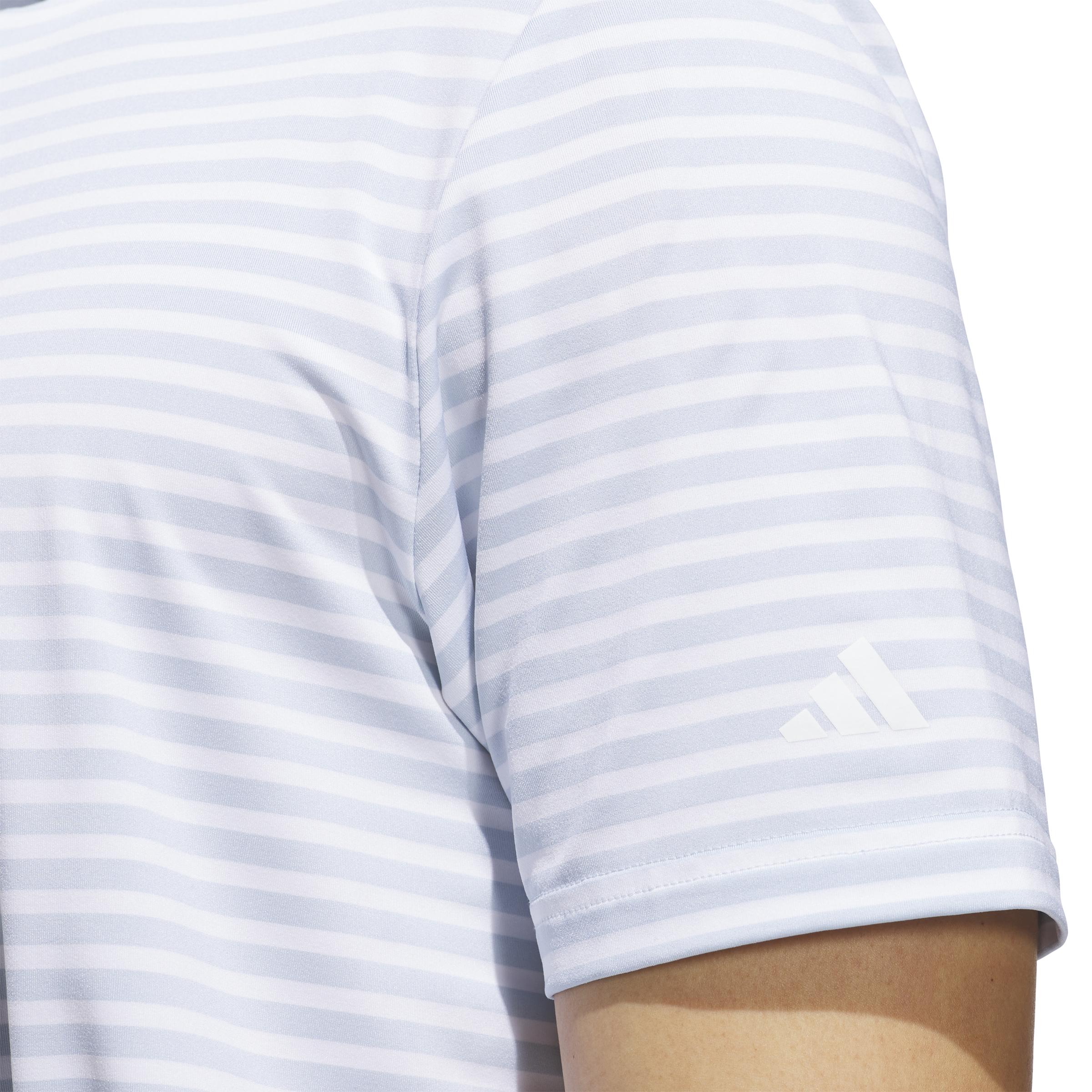 Adidas Ultimate365 Stripe Wonder Blue/White Shirt Men - Picture 14 of 25