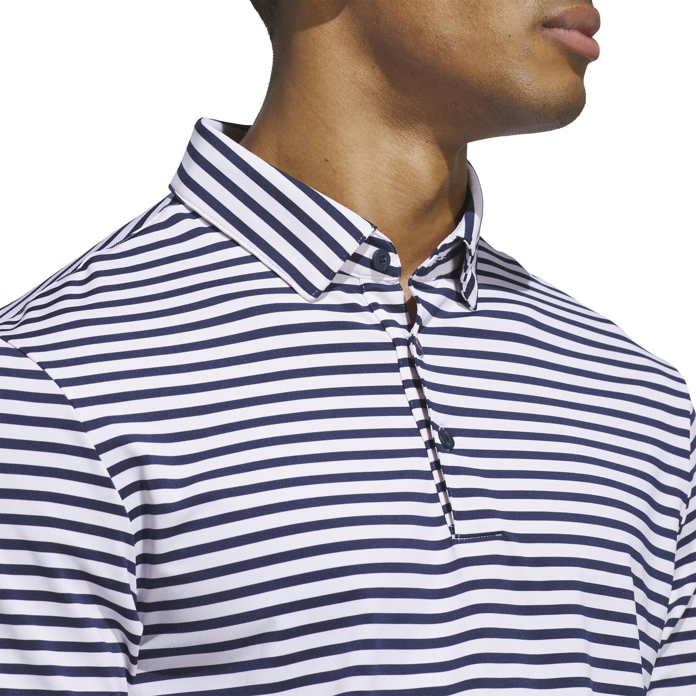 Adidas Ultimate365 Stripe White/Collegiate Navy Shirt Men - Picture 25 of 25