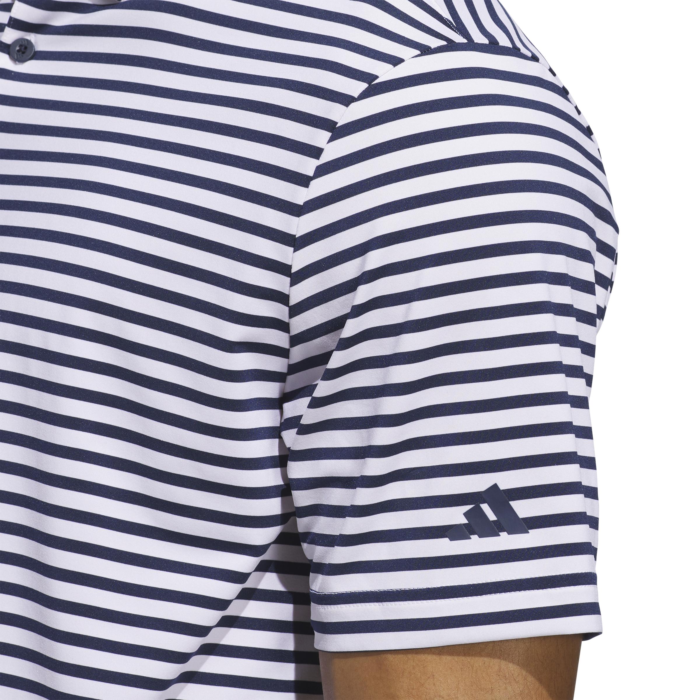 Adidas Ultimate365 Stripe White/Collegiate Navy Shirt Men - Picture 24 of 25