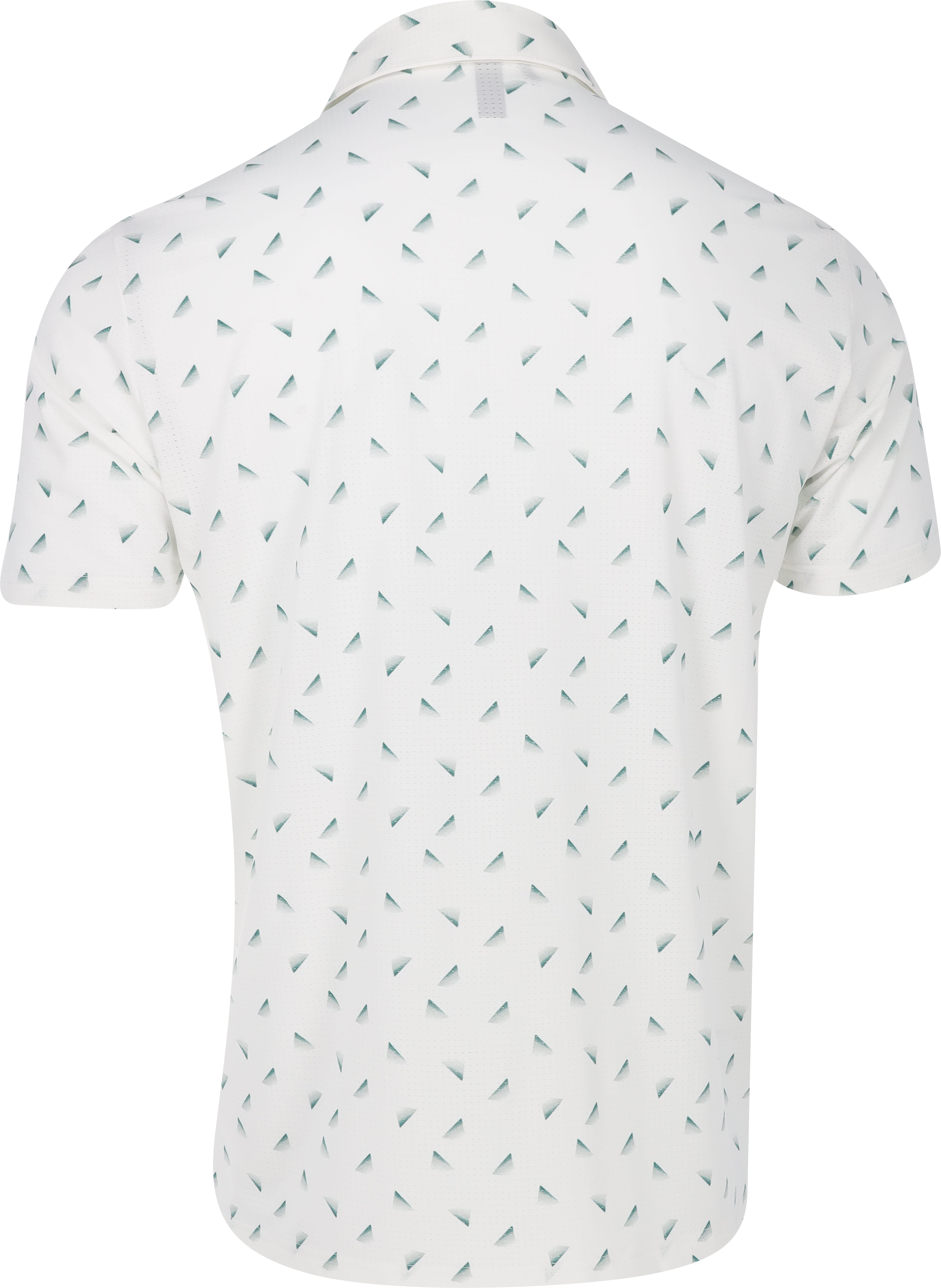 Adidas Ultimate365 Printed Faded Triangle Mesh White/Collegiate Green Shirt Men - Picture 7 of 15