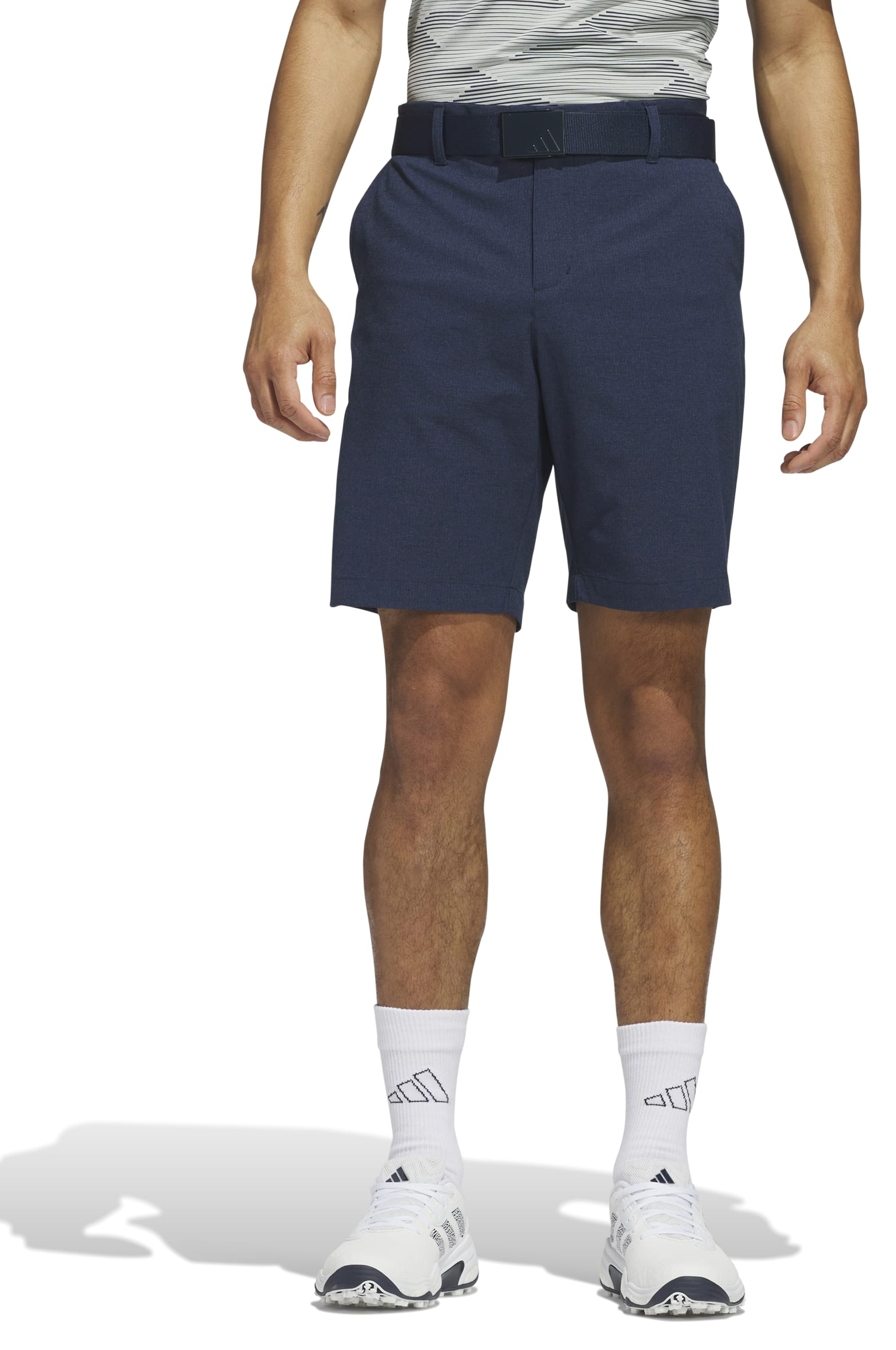 Adidas Ultimate365 Textured 9 Inch Golf Collegiate Navy Shorts Men - Picture 7 of 30